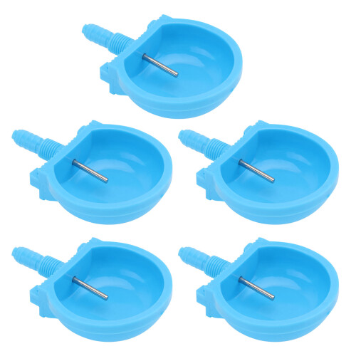 5Pcs Mink Automatic Drinking Container Water Bowl For Pets Blue