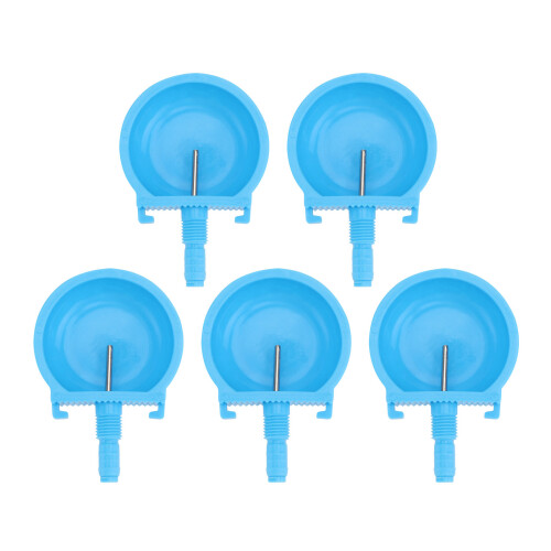 5Pcs Mink Automatic Drinking Container Water Bowl For Pets Blue 1