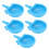 5Pcs Mink Automatic Drinking Container Water Bowl For Pets Blue 5