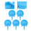 5Pcs Mink Automatic Drinking Container Water Bowl For Pets Blue 3