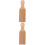 2Pcs Convenient Wooden Gnocchi Maker Pasta Accessory Light Brown 7
