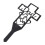 5Pcs Durable Black Iron Cemetery Stakes Outdoor Decorative Yard Plug 1