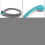 (Blue) Portable Camping Shower Shower Head With Water Pump, Usb Cable 3