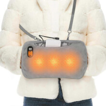 Hand Warmers, 8000mAh Quick Rechargeable Electric Heated Gloves Power Bank Portable Graphene Handwarmers Pouch with 5 Levels & 2 Heating Area