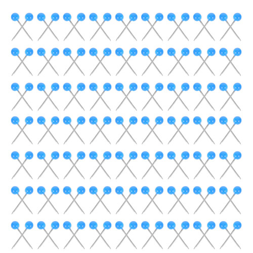 2000 Pcs Round Map Push Pins 4mm Ball Head 1.2x0.4cm For Cork Board
