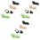 12Pcs Assorted Ceramic Chopsticks Holder Cute Animal Design for Table 3