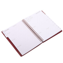 4Pcs English Planner Notebook 2023 Coil Bound Side Turning Notepad