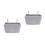 2 Pcs Felt Hanging Bedside Storage Bag For Dorm Car Bed Rails Grey 7