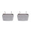 2 Pcs Felt Hanging Bedside Storage Bag For Dorm Car Bed Rails Grey 10