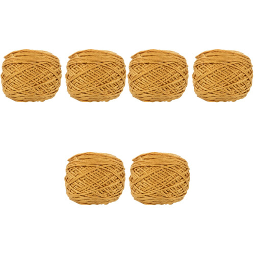 6 Pcs 16-Strand Solid Color Wool Cotton Coarse Yarn 2