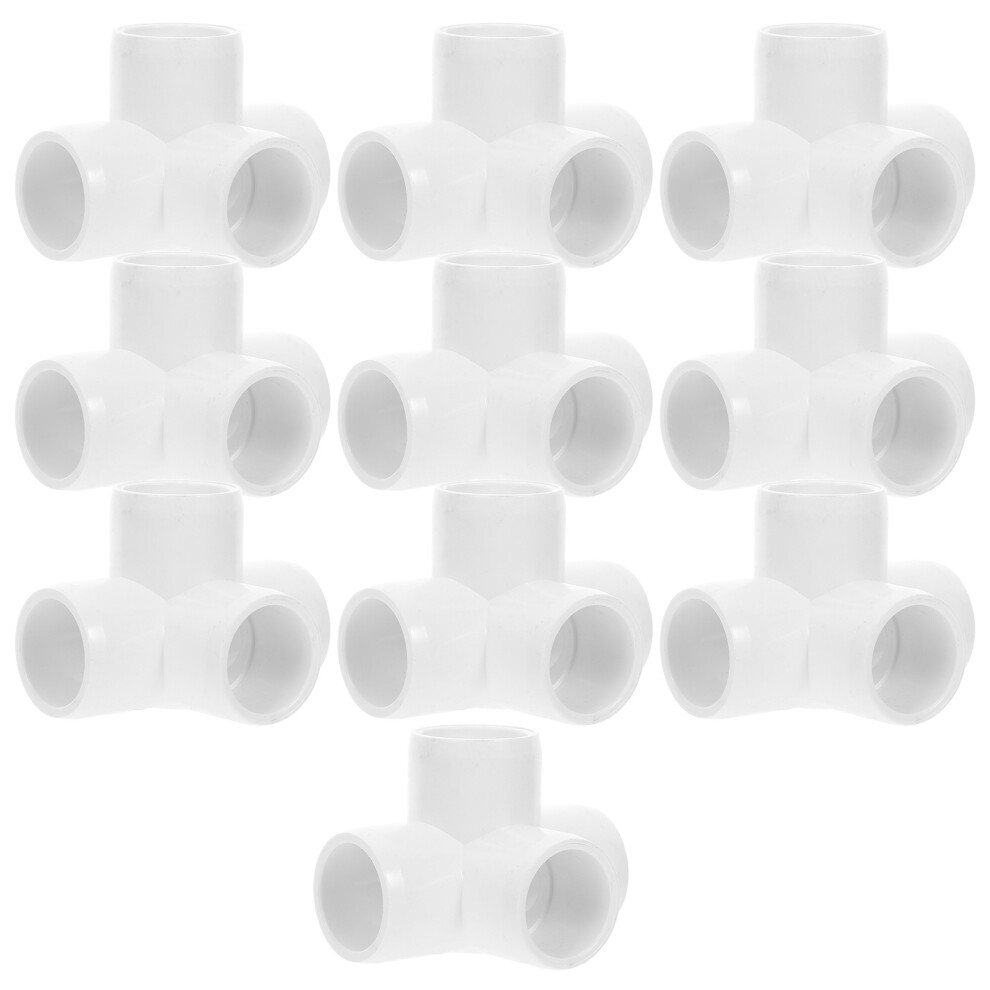 50 Pcs Elbow Pvc Pipe Fitting Connector For Shelf Garden Support 031018139611