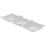 5Pcs Sauce Dipping Tray Three-Grid Appetizer Serving Dish Reusable 3