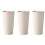 3Pcs Mini Car Trash Can Trumpet Design Pink 4
