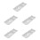 5Pcs Sauce Dipping Tray Three-Grid Appetizer Serving Dish Reusable 8
