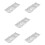 5Pcs Sauce Dipping Tray Three-Grid Appetizer Serving Dish Reusable 10