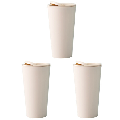 3Pcs Mini Car Trash Can Trumpet Design Pink 1
