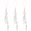 3Pcs Phone Charm Lanyard Strap Jellyfish Beaded Decor 6