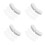 400 Pcs Plastic Shirt Collar Supports For Collar Fixing 11