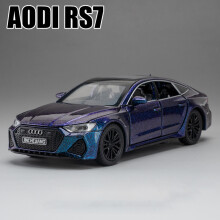 Paarse 1:32 Audi RS7 Sportback lichtmetalen model auto speelgoed gegoten metaal geluid en licht Au