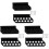 3 Pairs Wall-Mounted Arrow Rack Self-Adhesive Display Holder 2