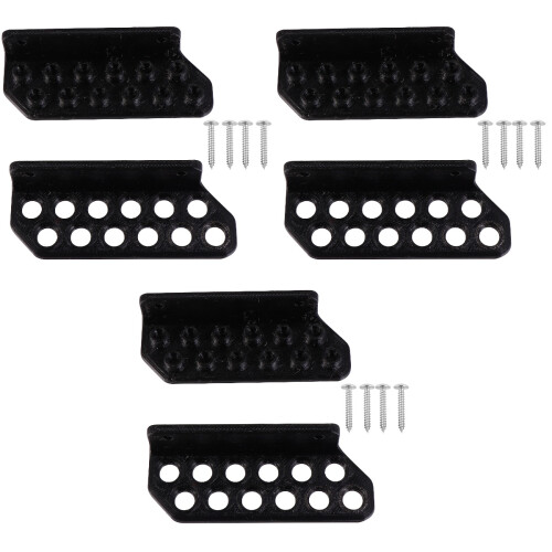 3 Pairs Wall-Mounted Arrow Rack Self-Adhesive Display Holder 2