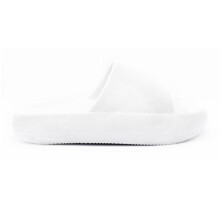 (WHITE , EU 40 - UK 7) Womens Ladies Hoilday Beach Summer Slip On Mule Slides Sliders Sandals Slipper Footwear Walking Shoes Comfort