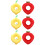 6 Pcs Adjustable Flannel Cat Surgery Recovery Collar Cone 8