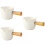 3Pcs Ceramic Milk Jug With Handle For Espresso And Creamer 7
