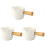3Pcs Ceramic Milk Jug With Handle For Espresso And Creamer 2
