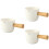 3Pcs Ceramic Milk Jug With Handle For Espresso And Creamer 6