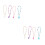 8 Pcs Polymer Clay Tassel Anti-Slip Phone Chain 6