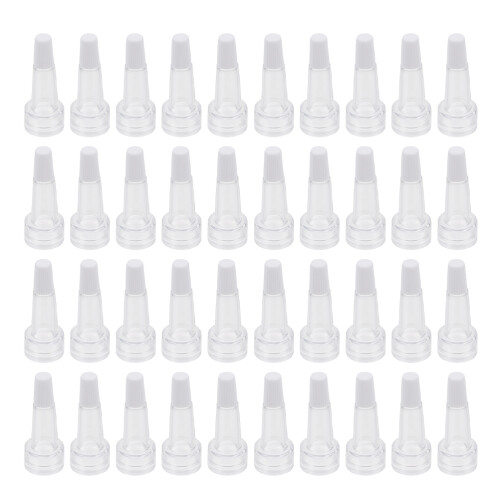 150 Pcs Vial Bottle Cap 13-Teeth Transparent Serum Lid