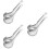 3 Sets Stainless Steel Strainer Spoon Kitchen Utensil 9