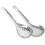 3 Sets Stainless Steel Strainer Spoon Kitchen Utensil 3