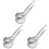 3 Sets Stainless Steel Strainer Spoon Kitchen Utensil 4