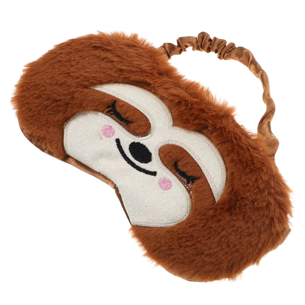 Vaguelly 3Pcs Animal Sleep Mask Soft Plush Eye Cover For Kids Travel Nap