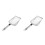 2Stk Vielseitiges Gartensieb Silber Mit Ergonomischem 8