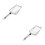 2Stk Vielseitiges Gartensieb Silber Mit Ergonomischem 7