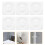 2 Sets 6Pcs Transparent Door Knob Handle Bumpers 1