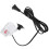 2Pcs Plastic Pump For Aquarium Fish Tank White Plug 3