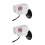 2Pcs Plastic Pump For Aquarium Fish Tank White Plug 9