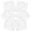 2 Sets 6Pcs Transparent Door Knob Handle Bumpers 2