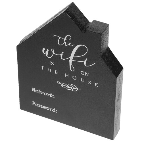 2Pièces Support WiFi En Noir Pour Restaurant Bureau