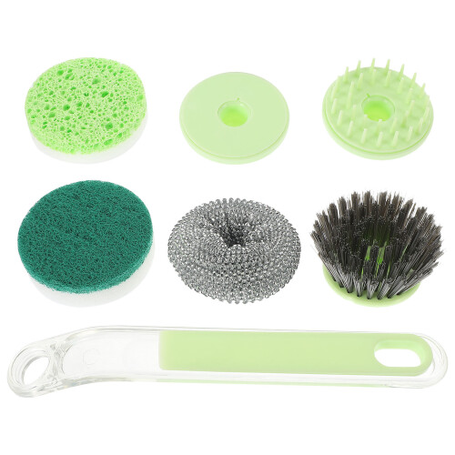 2 Sets Multipurpose Kitchen Dish Brush With Replaceable Heads
