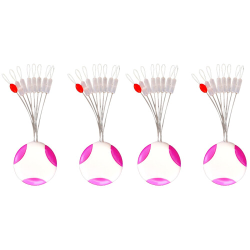 20 Pcs Silicone Space Bean Cylindrical Long For .0#-6.0# 1