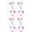 20 Pcs Silicone Space Bean Cylindrical Long For .0#-6.0# 5