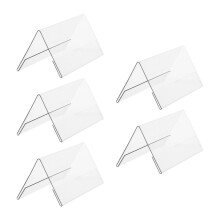10 Pcs Acrylic Clear Double-Sided Conference Guest Seat Display Cards