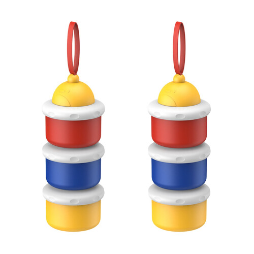2Pcs Milk Powder Box 3 Layers Portable Container 1