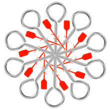 40 Pcs Fire Extinguisher Pull Pins Replacement Lock Accessories