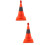 2Pcs Collapsible Reflective 45Cm Traffic Safety Cone Warning Cone Red 7